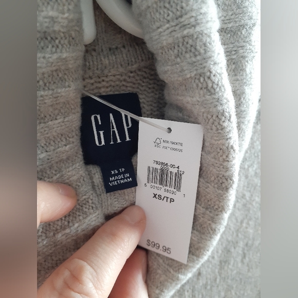 BNWT GAP sweater turtleneck sweater dress in Pebble Gray. - Picture 3 of 4